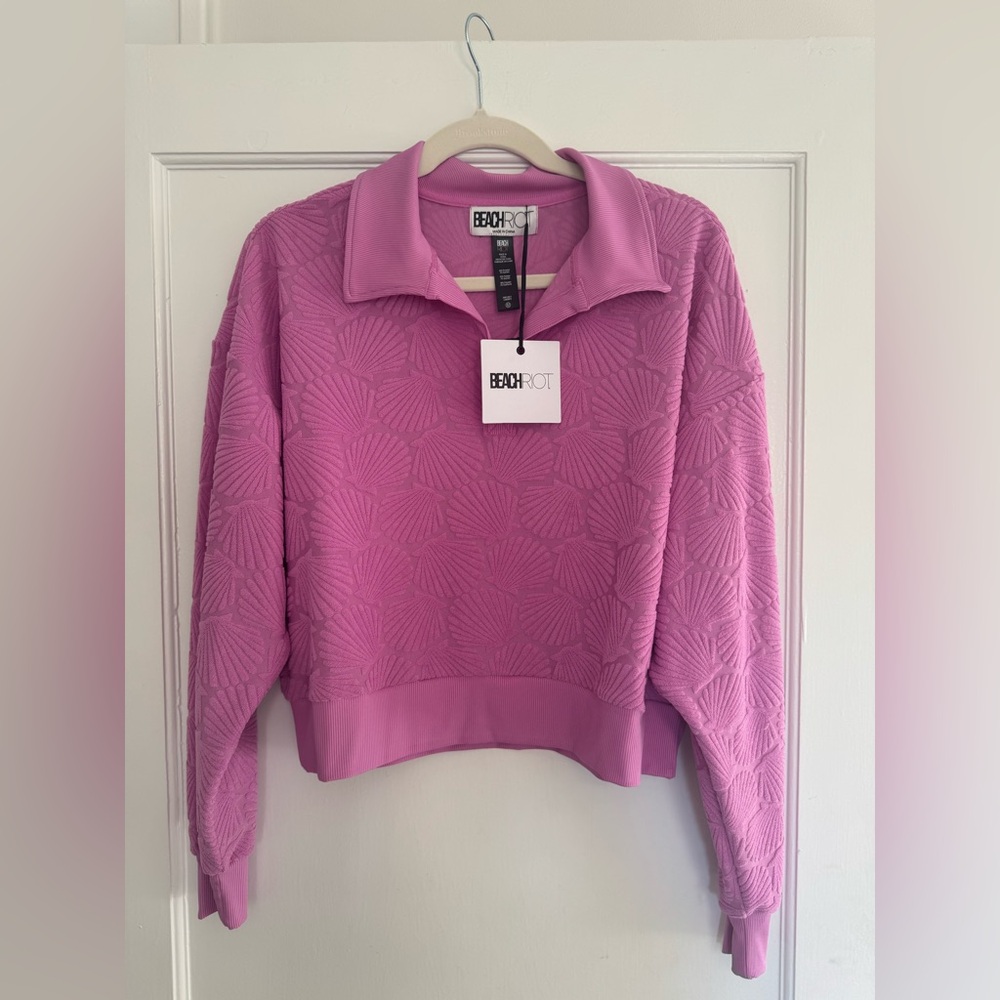 Beach Riot Martina Pullover - Pink - Size M - NWT